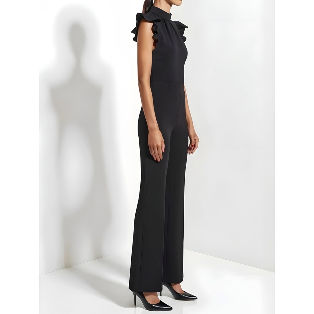 SOLD NEW AMANDA UPRICHARD Davina Jumpsuit, Black, Large - Picture 2 of 11